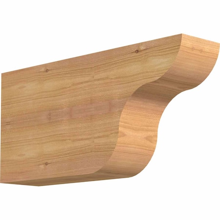 Ekena Millwork Carmel Smooth Rafter Tail, Western Red Cedar, 3 1/2"W x 8"H x 16"L RFT04X08X16CAR00SWR